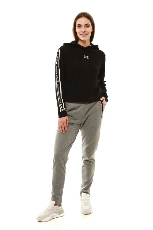 Толстовка жіноча EA7 Emporio Armani чорного кольору (6KTM08 TJAVZ 1200)