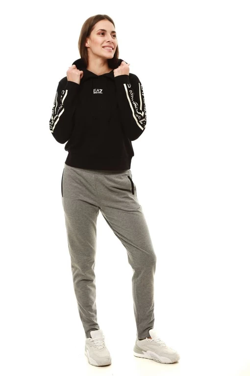 Толстовка жіноча EA7 Emporio Armani чорного кольору (6KTM08 TJAVZ 1200)
