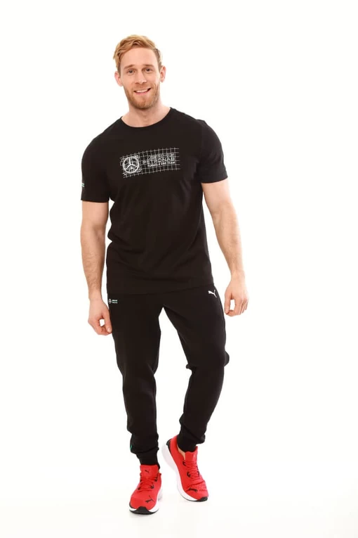 Футболка Puma MAPF1 Logo Tee + чорного кольору