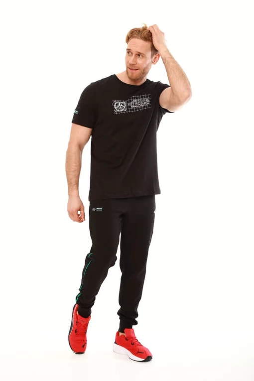Футболка Puma MAPF1 Logo Tee + чорного кольору