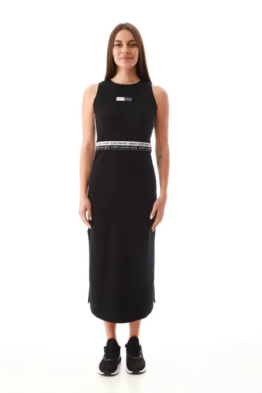 Платье EA7 Emporio Armani черного цвета (3LTA53 TJFMZ 1200)