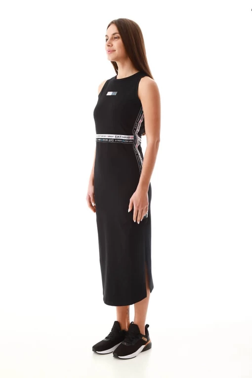 Платье EA7 Emporio Armani черного цвета (3LTA53 TJFMZ 1200)