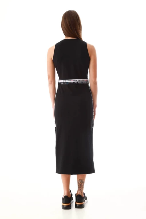 Платье EA7 Emporio Armani черного цвета (3LTA53 TJFMZ 1200)