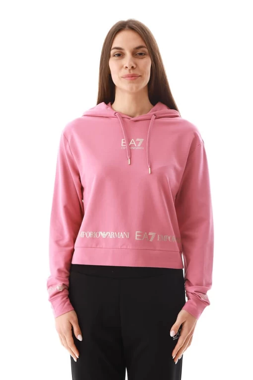 Толстовка жіноча EA7 Emporio Armani рожевого кольору (3LTM09 TJCQZ 1413)