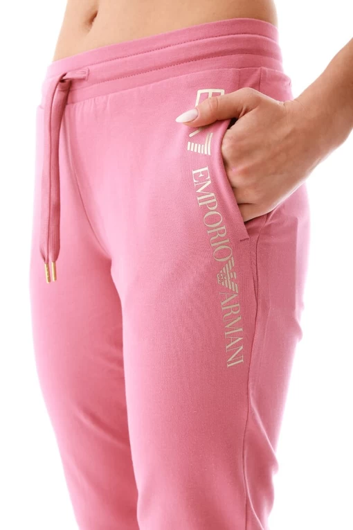 Спортивні штани EA7 Emporio Armani рожевого кольору