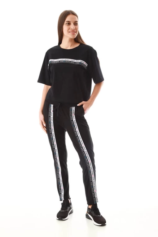Спортивные штаны EA7 Emporio Armani черного цвета