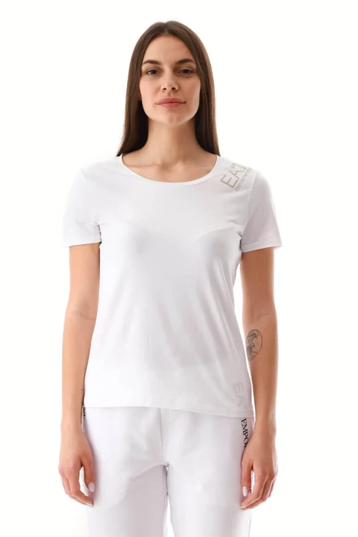 Футболка EA7 Emporio Armani білого кольору (3LTT06 TJCRZ 1100)