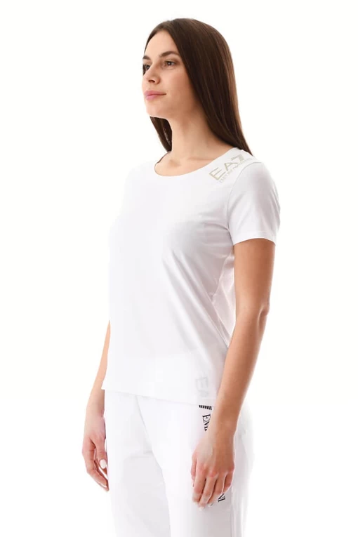 Футболка EA7 Emporio Armani білого кольору (3LTT06 TJCRZ 1100)