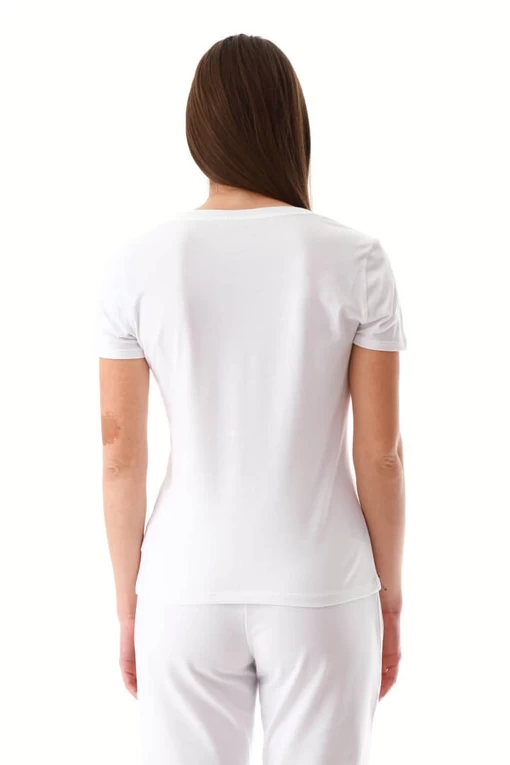 Футболка EA7 Emporio Armani білого кольору (3LTT06 TJCRZ 1100)