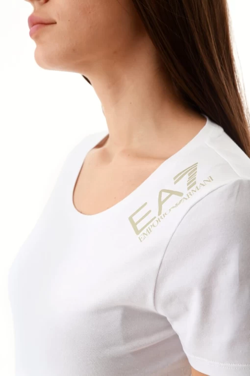 Футболка EA7 Emporio Armani білого кольору (3LTT06 TJCRZ 1100)