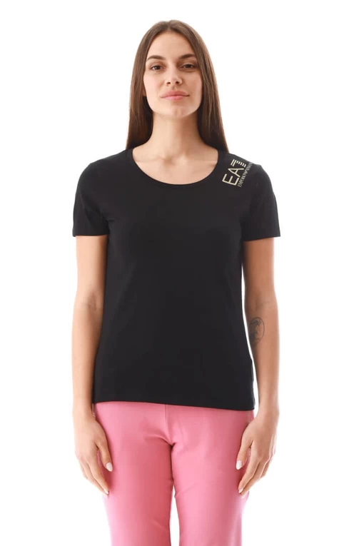 Футболка EA7 Emporio Armani черного цвета (3LTT06 TJCRZ 1200)