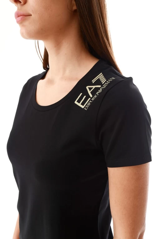 Футболка EA7 Emporio Armani черного цвета (3LTT06 TJCRZ 1200)
