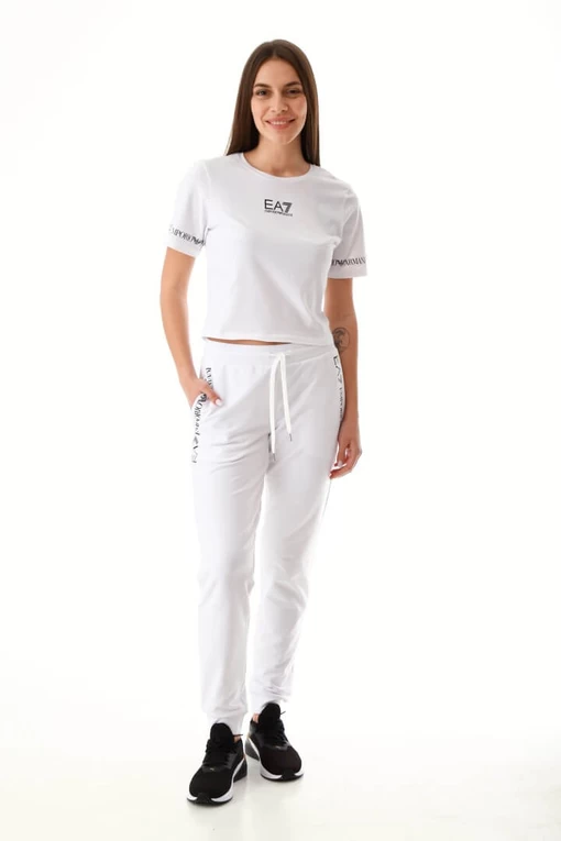 Футболка EA7 Emporio Armani белого цвета (3LTT08 TJCRZ 0102)