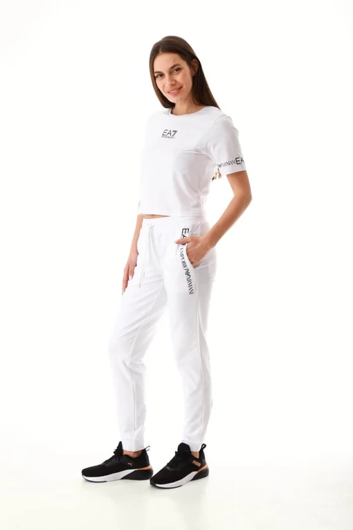 Футболка EA7 Emporio Armani белого цвета (3LTT08 TJCRZ 0102)