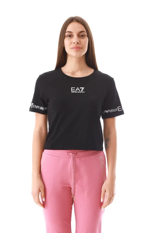 Футболка EA7 Emporio Armani чорного кольору (3LTT08 TJCRZ 1200)