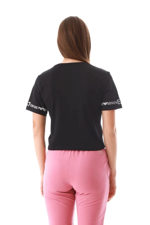 Футболка EA7 Emporio Armani чорного кольору (3LTT08 TJCRZ 1200)