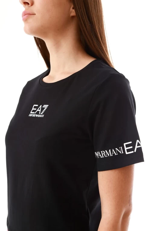 Футболка EA7 Emporio Armani чорного кольору (3LTT08 TJCRZ 1200)