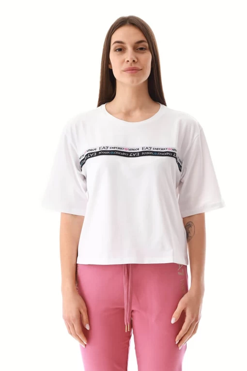 Футболка EA7 Emporio Armani білого кольору (3LTT15 TJFKZ 1100)