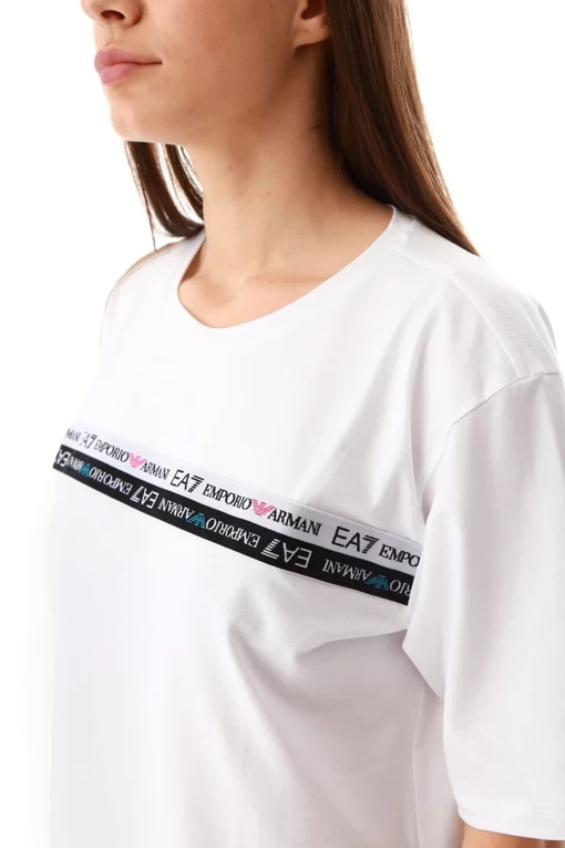 Футболка EA7 Emporio Armani білого кольору (3LTT15 TJFKZ 1100)