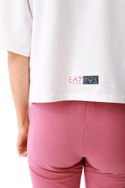 Футболка EA7 Emporio Armani білого кольору (3LTT15 TJFKZ 1100)