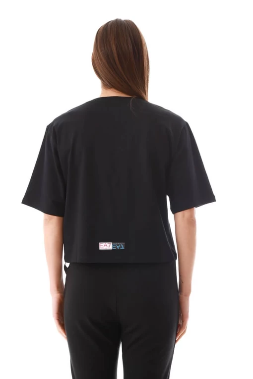 Футболка EA7 Emporio Armani черного цвета (3LTT15 TJFKZ 1200)