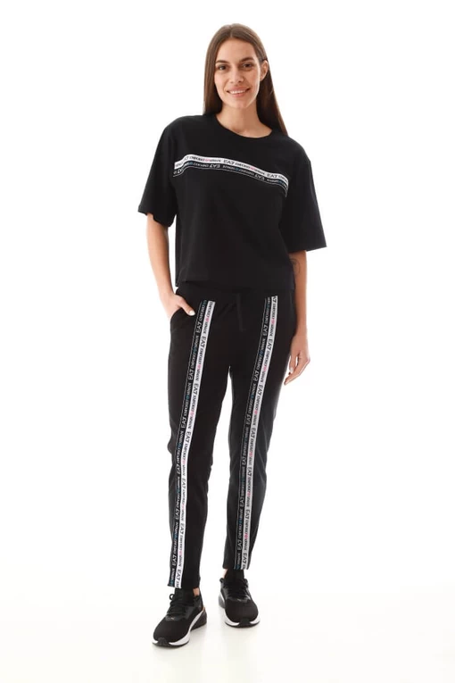 Футболка EA7 Emporio Armani черного цвета (3LTT15 TJFKZ 1200)