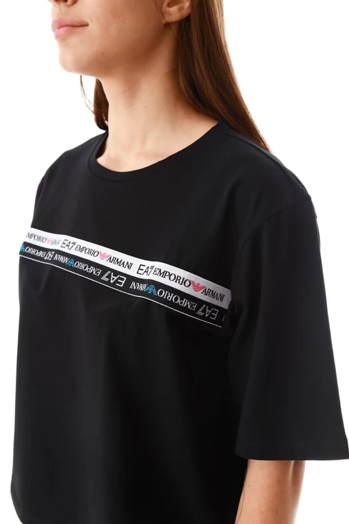 Футболка EA7 Emporio Armani черного цвета (3LTT15 TJFKZ 1200)