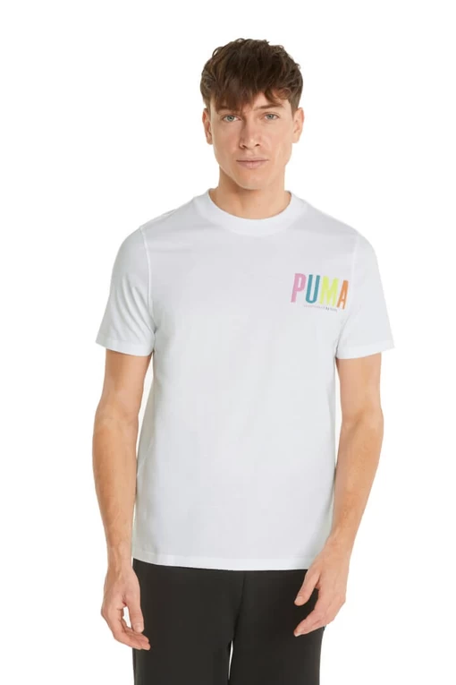 Футболка Puma SWxP Graphic Tee білого кольору