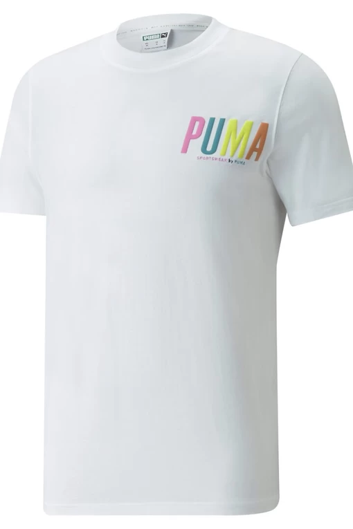 Футболка Puma SWxP Graphic Tee білого кольору