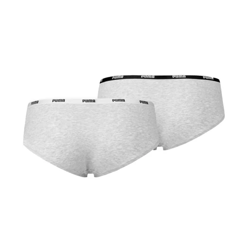 Нижнее белье женское Puma Women's Hipster 2 Pack2Р серого цвета