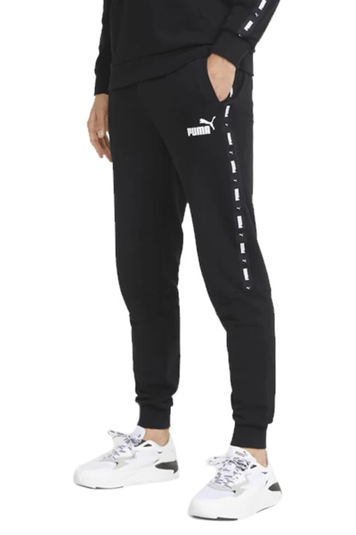 Спортивні штани чоловічі Puma ESS+ Tape Sweatpants чорного кольору 84738801