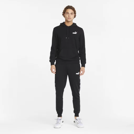 Спортивні штани чоловічі Puma ESS+ Tape Sweatpants чорного кольору 84738801