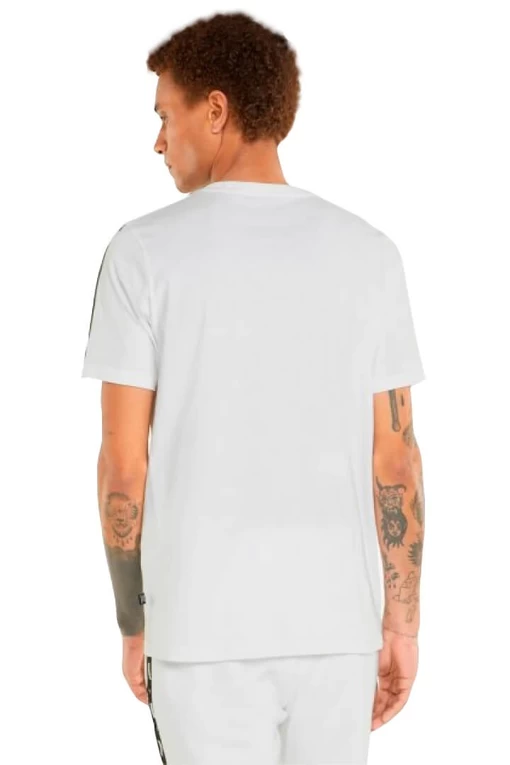 Футболка мужская Puma ESS+ Tape Tee белого цвета