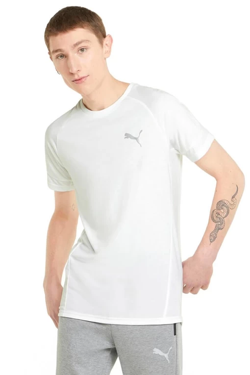 Футболка Puma Evostripe Tee білого кольору (84739402)