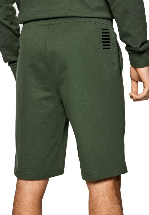 Шорты мужские EA7 Emporio Armani темно-зеленого цвета