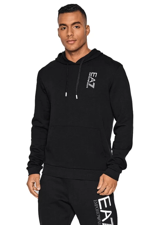 Толстовка мужская EA7 Emporio Armani черного цвета (6LPM57 PJHDZ 1200)
