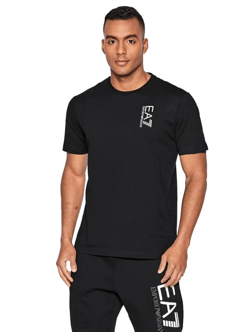 Футболка чоловіча EA7 Emporio Armani чорного кольору (6LPT26 PJBYZ 1200)