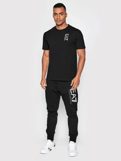 Футболка чоловіча EA7 Emporio Armani чорного кольору (6LPT26 PJBYZ 1200)