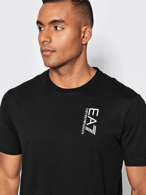 Футболка чоловіча EA7 Emporio Armani чорного кольору (6LPT26 PJBYZ 1200)