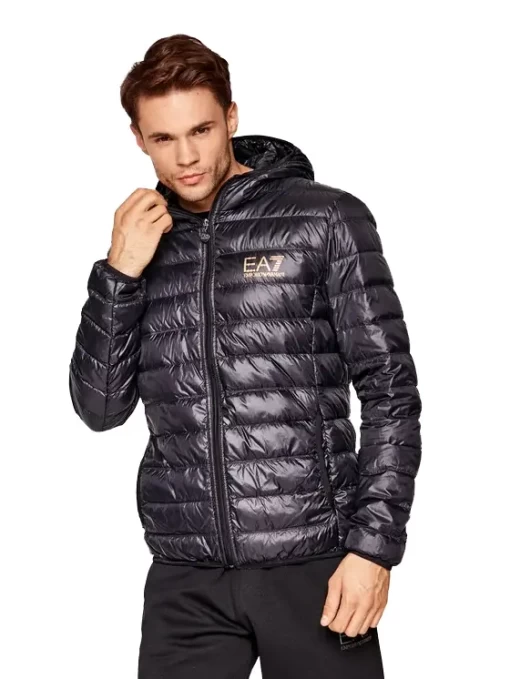 Пуховик мужской EA7 Emporio Armani Down Jasket черного цвета (8NPB02 PN29Z 0208)