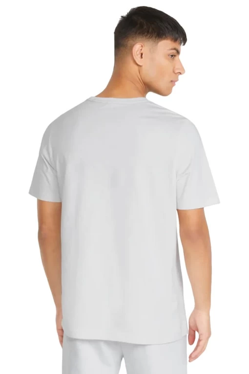 Футболка мужская Puma ESS Small Logo Tee светло-серого цвета