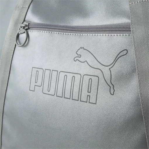 Сумка женская Puma Core Up Large Shopper серебристого цвета