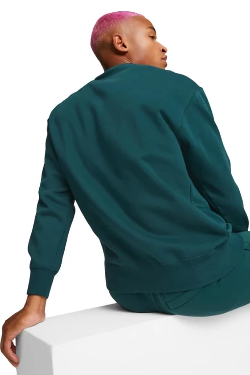 Світшот чоловічий Puma Classics Relaxed Crew зеленого кольору