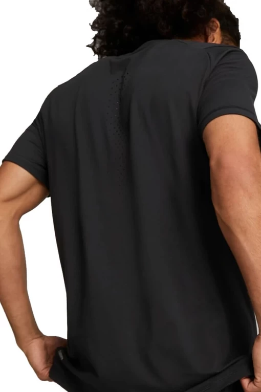 Футболка мужская Puma RUN CLOUDSPUN TEE M черного цвета