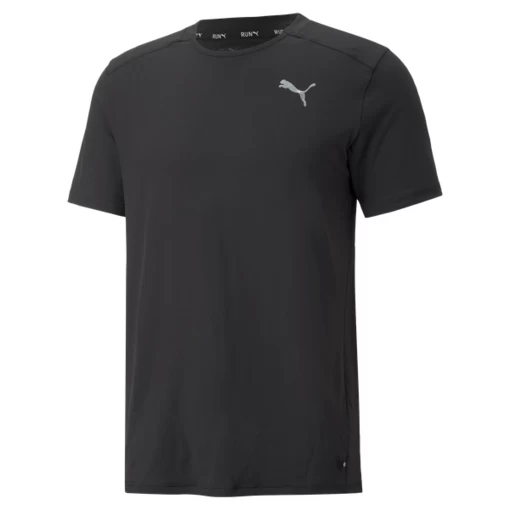 Футболка мужская Puma RUN CLOUDSPUN TEE M черного цвета