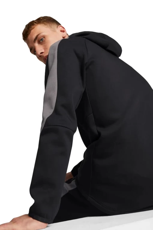 Толстовка мужская Puma Evostripe Full-Zip Hoodie черного цвета (84991501)