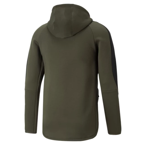 Толстовка чоловіча Puma Evostripe Full-Zip Hoodie колір хакі (84991570)