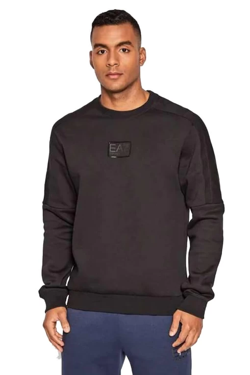 Свитшот мужской EA7 Emporio Armani черного цвета
