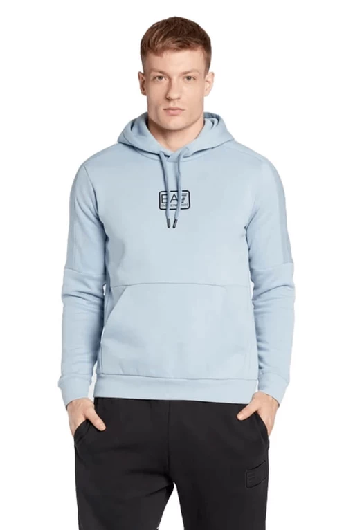 Свитшот мужской EA7 Emporio Armani голубого цвета