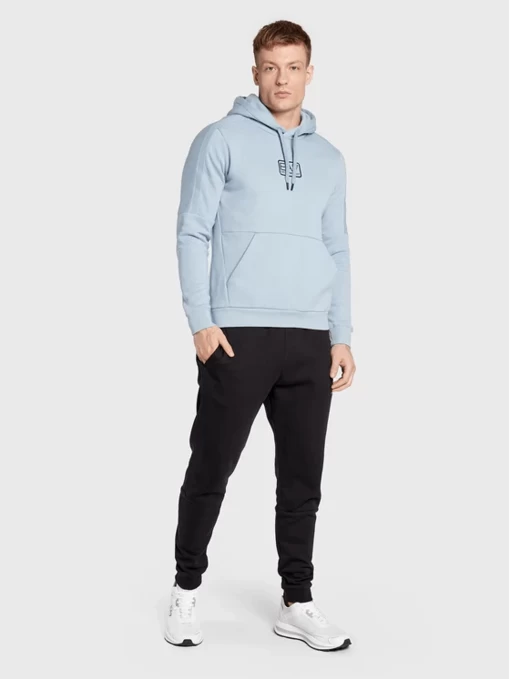 Свитшот мужской EA7 Emporio Armani голубого цвета